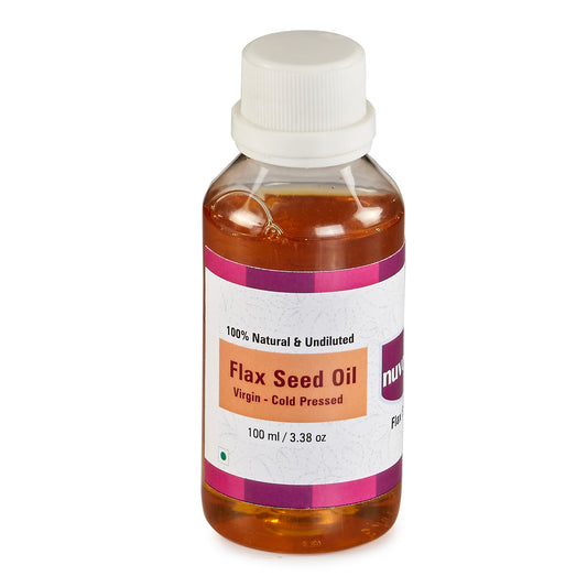 Nuvotone Cold Pressed Flaxseed Oil – Virgin, Hexane-Free for Skin, Hair & Health (100 ml)